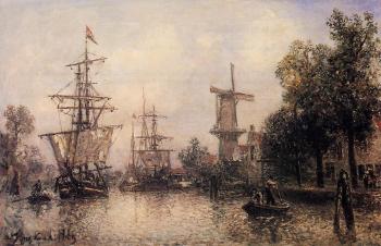 Johan Barthold Jongkind : The Port of Rotterdam II